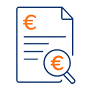 Icône représentant des devis clairs et transparents adaptés au budget