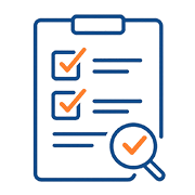 Icône représentant un accompagnement simple et des explications claires