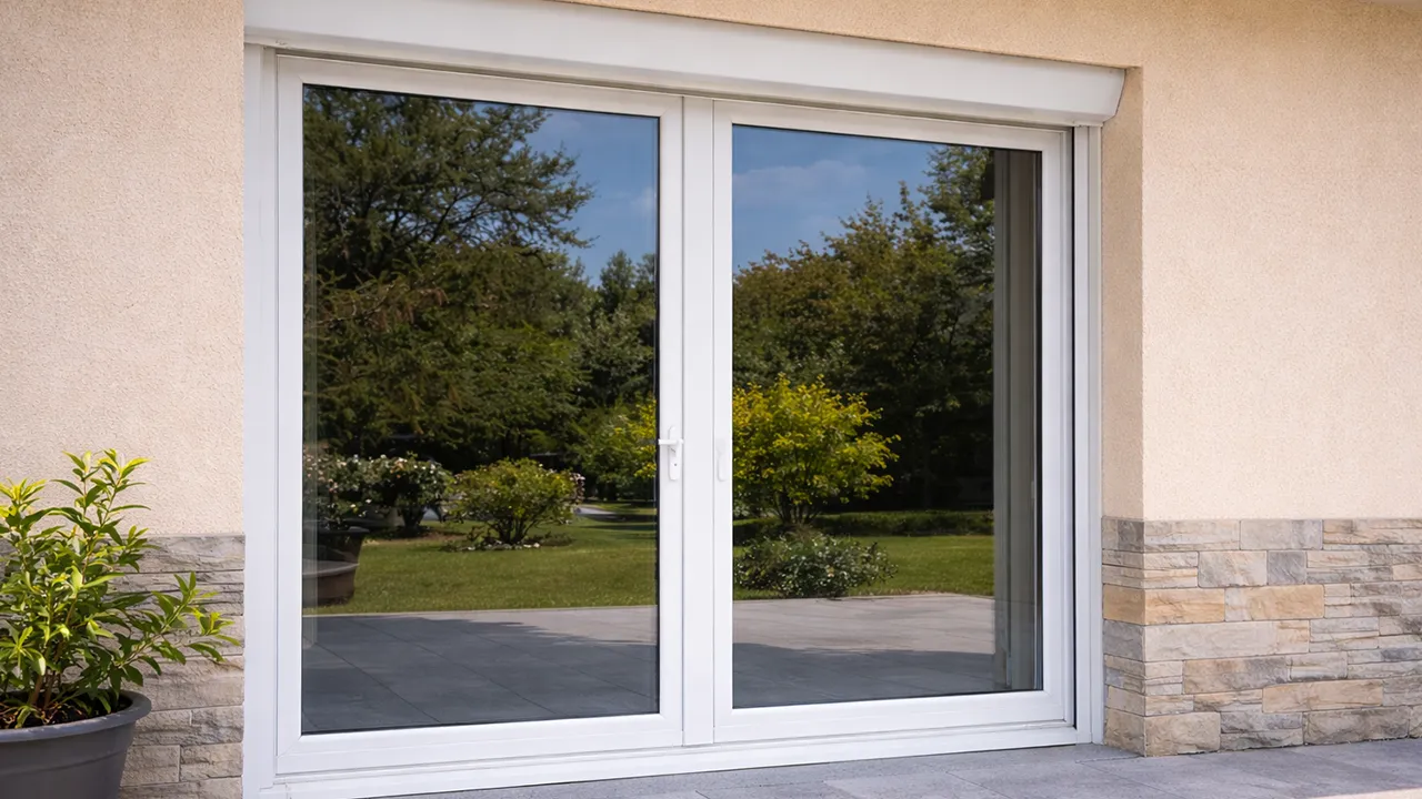 menuiserie-capvern-baie-vitree-pvc-renovation Baie vitrée PVC installée dans une maison individuelle à Capvern dans les Hautes-Pyrénées